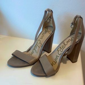 Sam Edelman Nude Block Heel